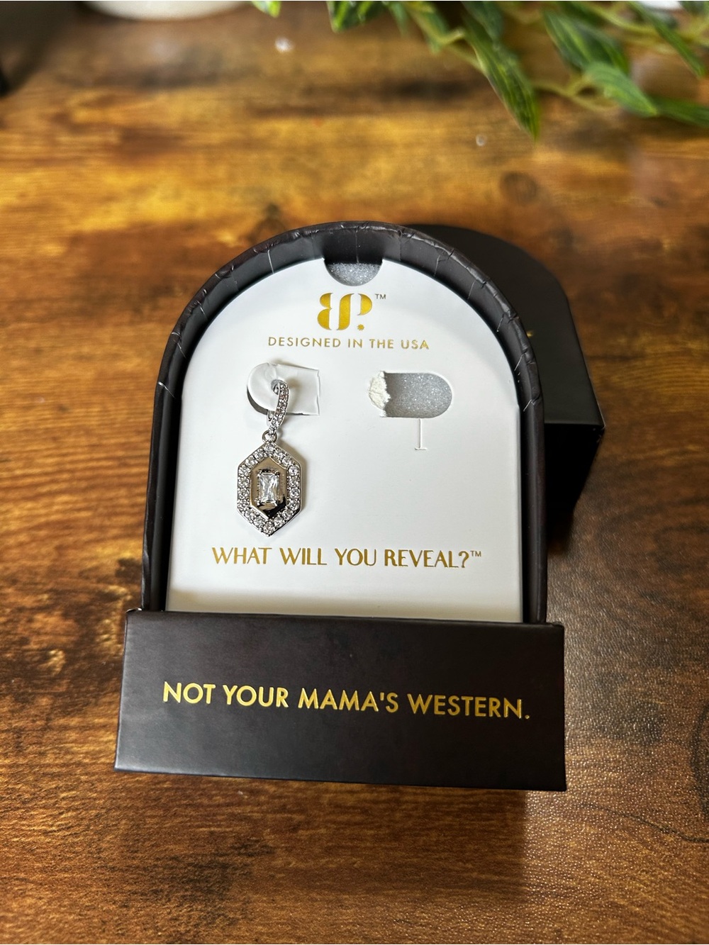 Bomb Party Outlaw “Legacy Looks Good” Charm, Rhodium Charm Only